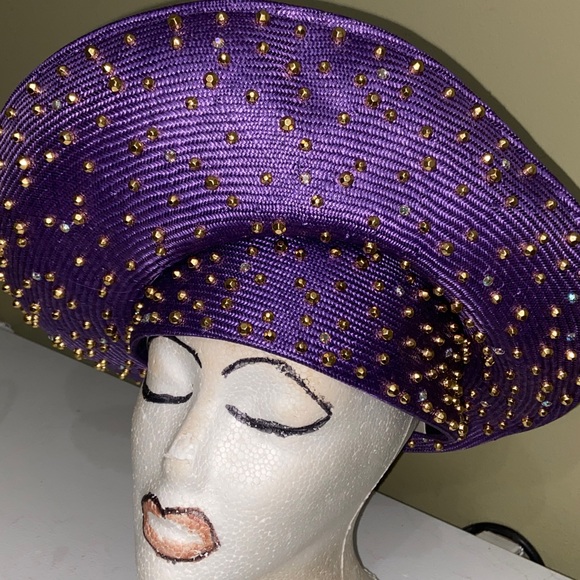 Gorgeous Plum Purple Dress Hat / Church Hat by Jack McConnell main image 5